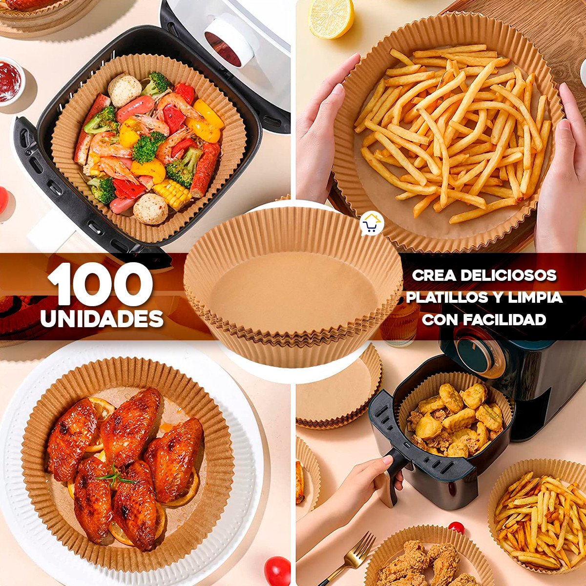 Miniatura 7 de Papel Antiadherente x100 Freidora PAE03